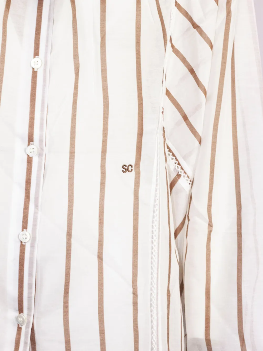 Semicouture Gestreept blouse Wit
