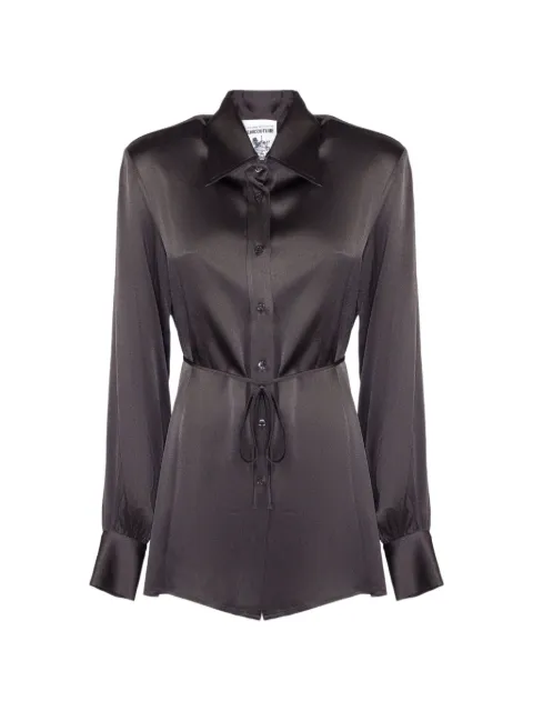 Semicouture button tie-belt shirt