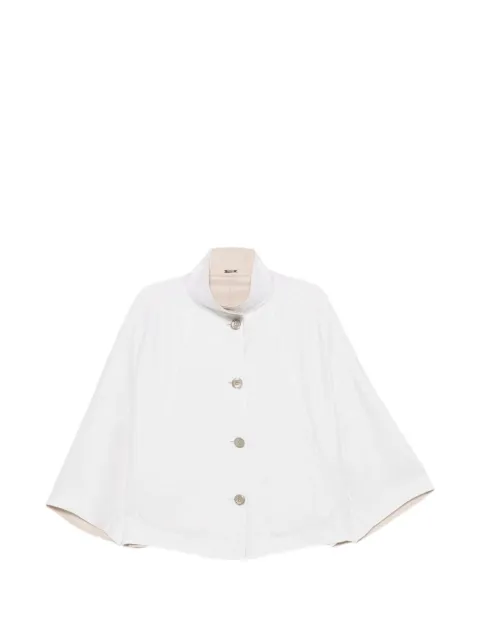 Moorer Omnia-DWB button-front cape