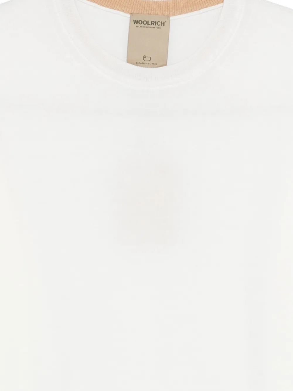  Woolrich Pull à Encolure Ronde - Blanc 