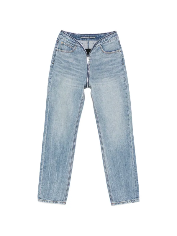 Alexander Wang ジップ ジーンズ | ブルー | FARFETCH JP