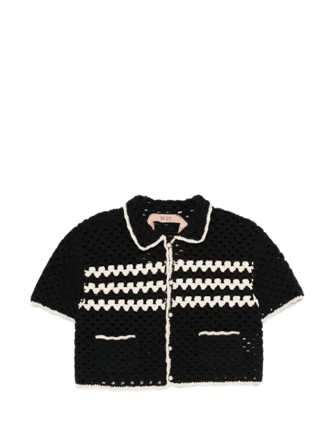Nº21 crochet cropped jacket