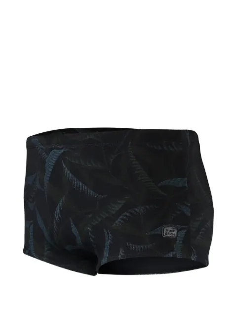 Track & Field Sunga com estampa de folhas