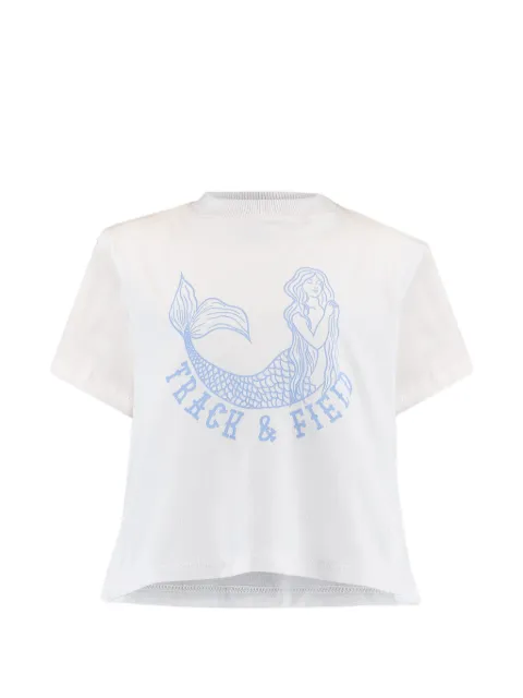 Track & Field Camiseta com estampa de sereia e fenda lateral