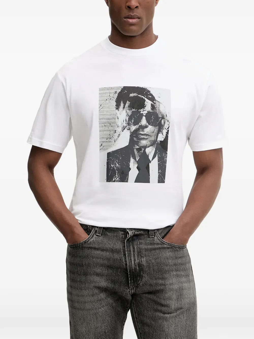 Karl Lagerfeld T-shirt con stampa - Bianco
