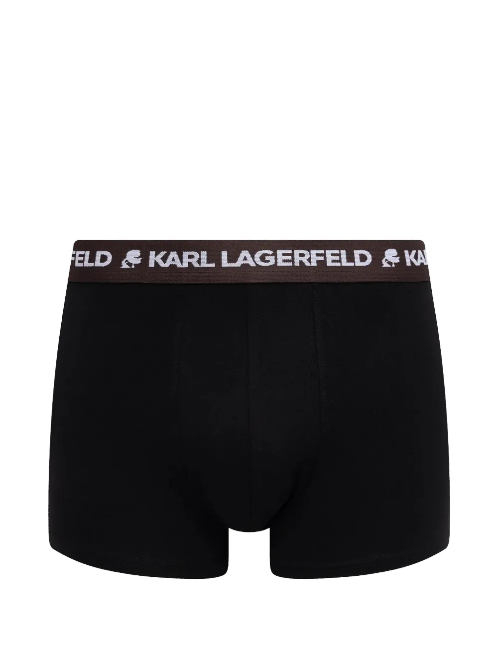 Karl Lagerfeld Vijf boxershorts met logoband Zwart