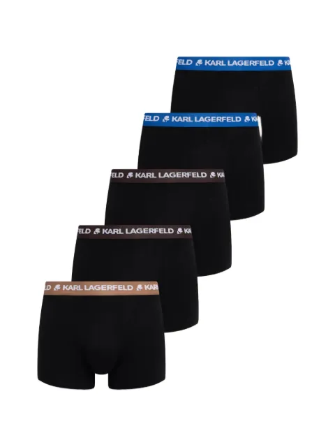 Karl Lagerfeld logo-waistband boxers (set of five)