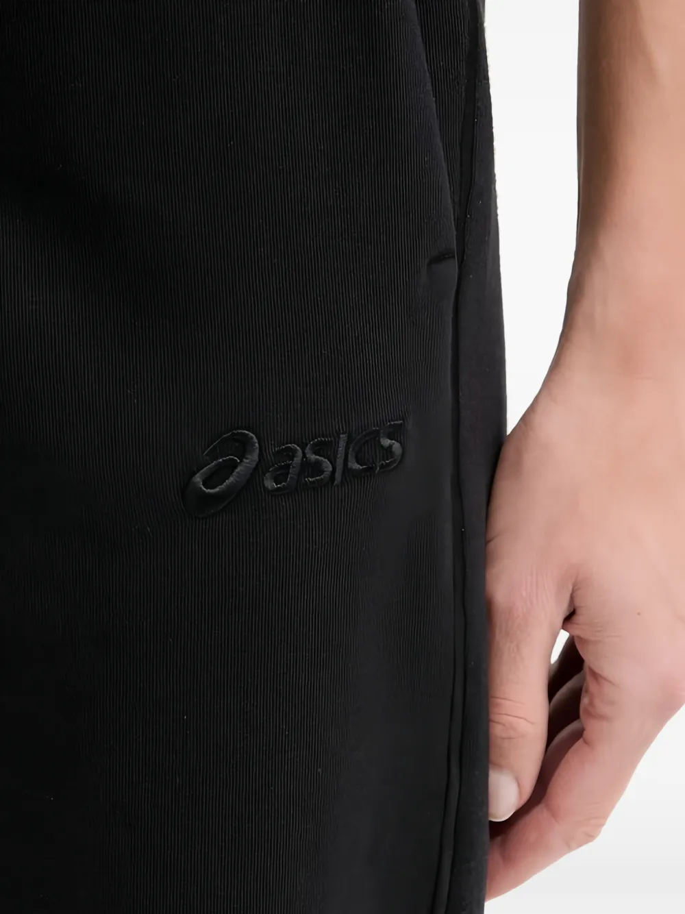 ASICS Broek met logo Zwart