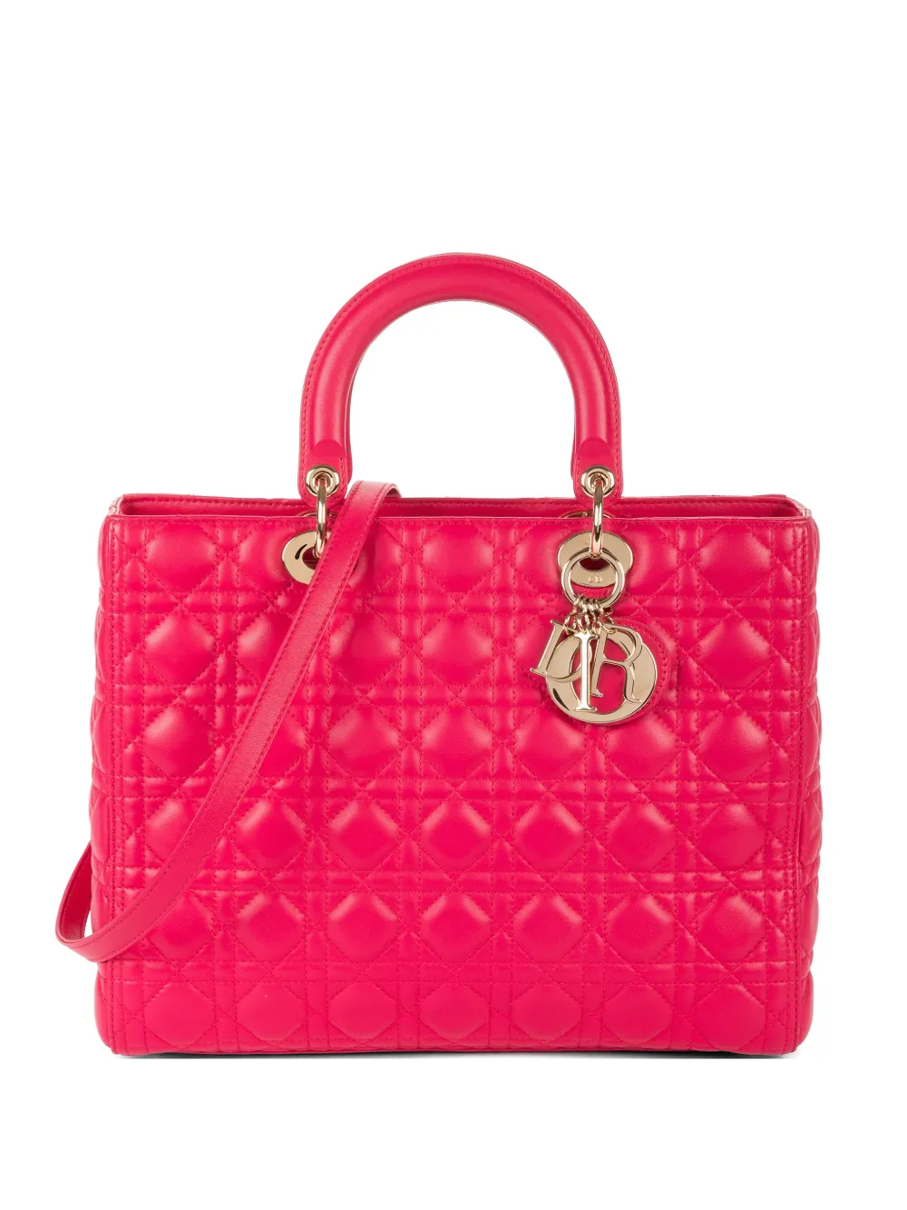 Christian Dior Pre-Owned Lady Dior quilted bag - Rosa