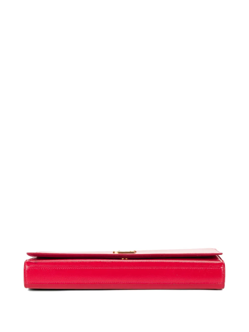 Textured Logo-Detail Clutch Bag