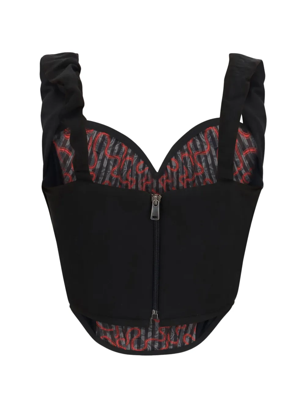 Vivienne Westwood Korset top met ruches Zwart