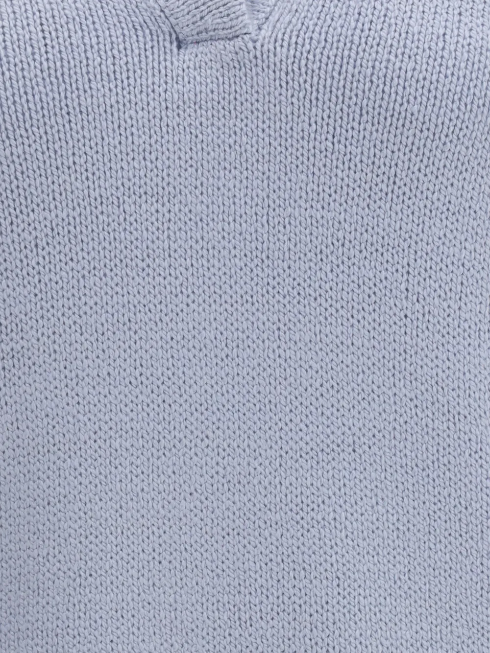 Gabriela Hearst Sohan trui met V-hals en korte mouwen Blauw