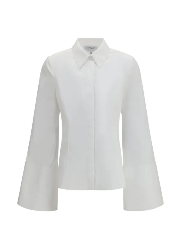 Gabriela Hearst Jataya Cotton Shirt in White