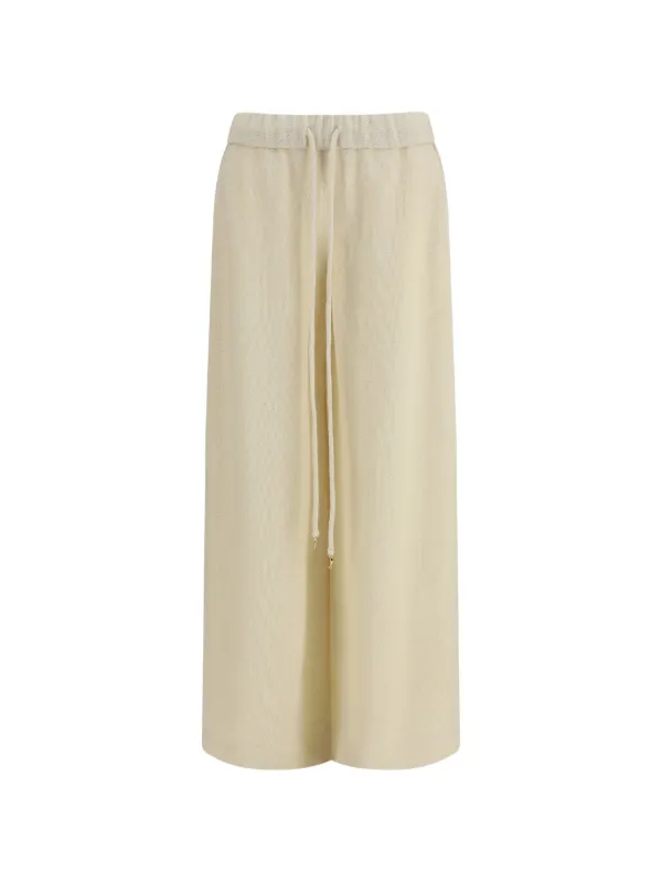 Gabriela Hearst Gelos Drawstring-fastening Trousers in Neutrals