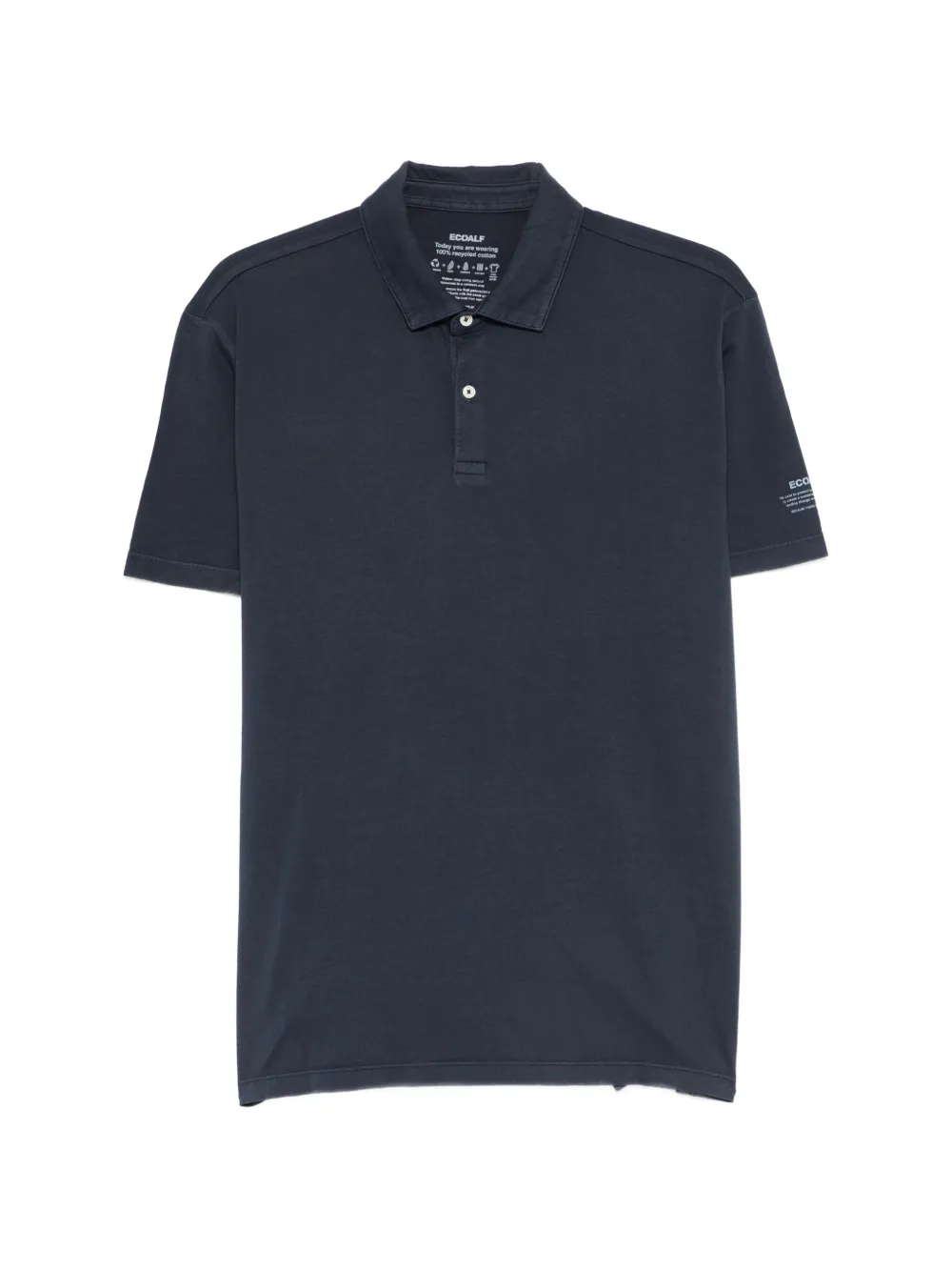 Ecoalf button polo shirt - Blu