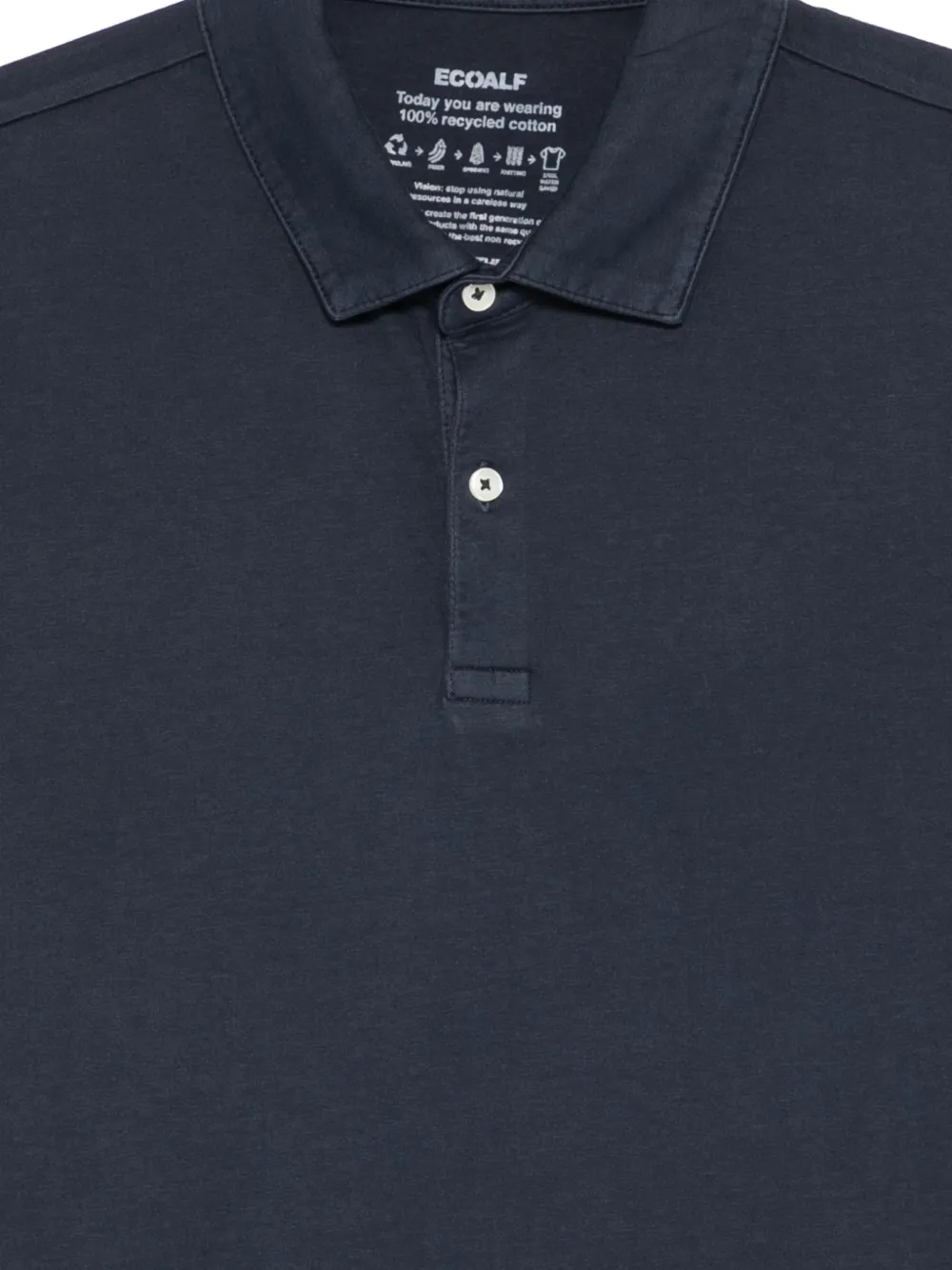 Ecoalf Poloshirt met knopen Blauw