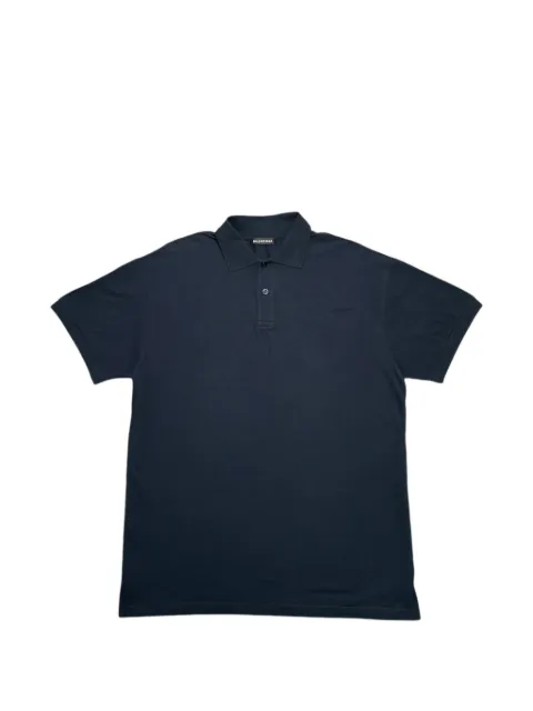 Balenciaga embroidered logo polo shirt
