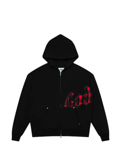 GODSPEED hoodie con logo y cierre