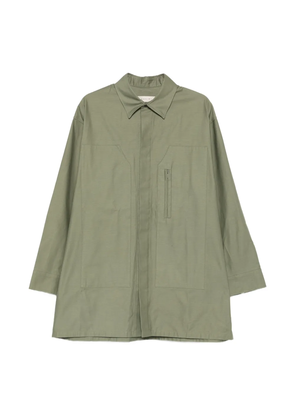 Qasimi zip pocket overshirt - Verde
