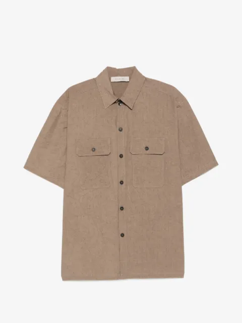 Qasimi patch-pocket shirt