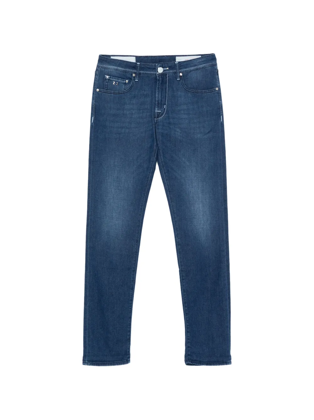 Sartoria Tramarossa logo-patch slim jeans - Blu