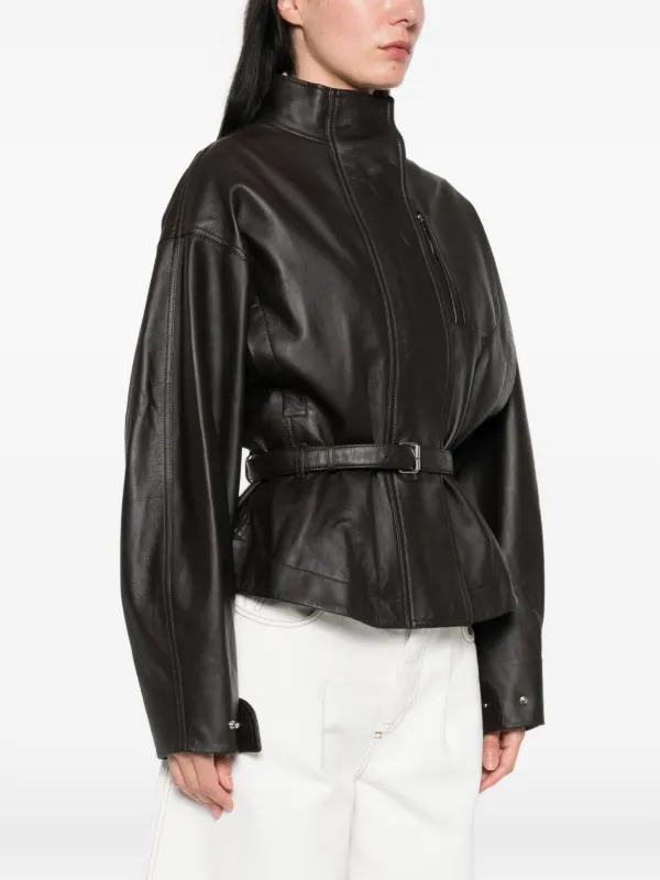 Jacquemus Belted Jacket | Brown | FARFETCH NZ