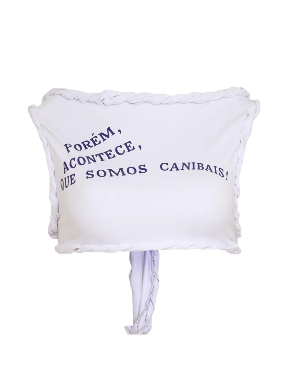 Amir Slama braided crop vest - Bianco