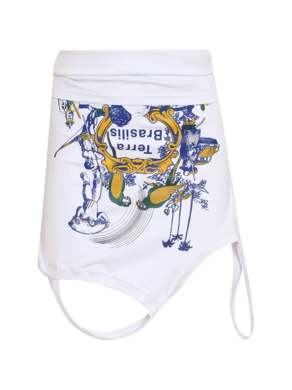 Amir Slama printed skirt - Bianco