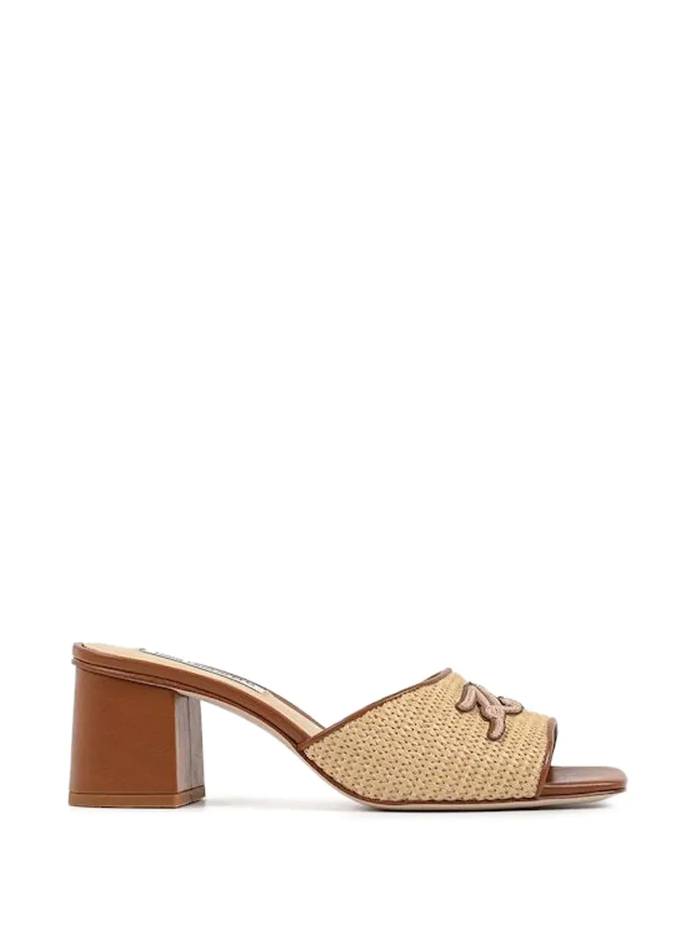 Karl Lagerfeld Plaza II Signia raffia sandalen Beige