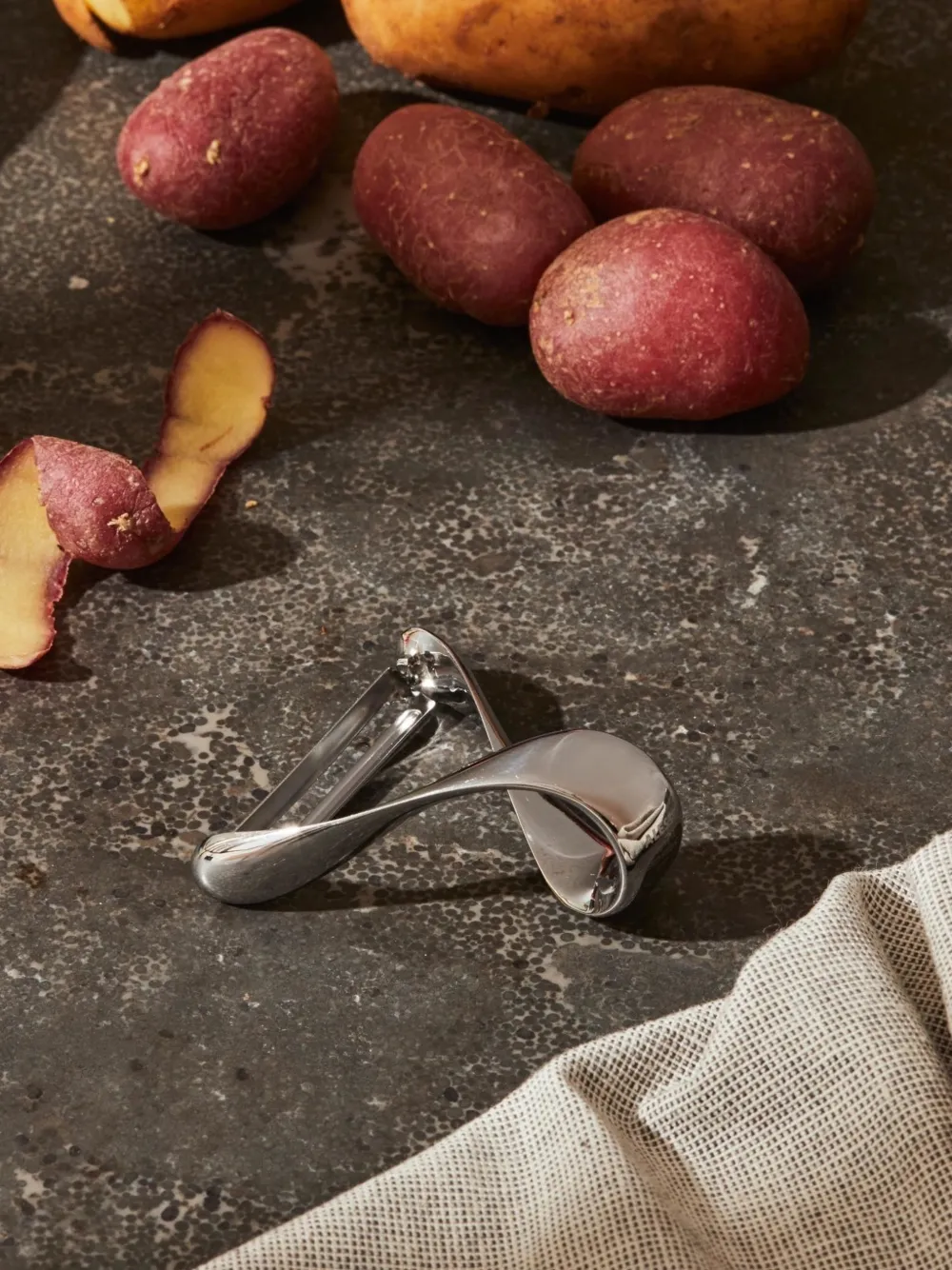  Alessi Stainless Steel Peeler - Silver 