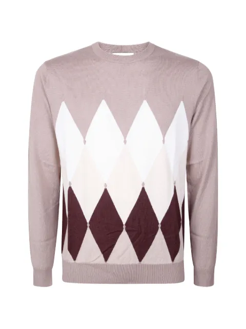 Ballantyne argyle knit sweater