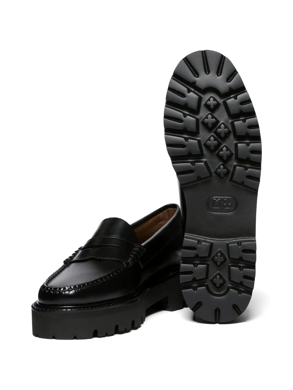 G.H.Bass Weejuns Super penny loafers met chunky zool Zwart