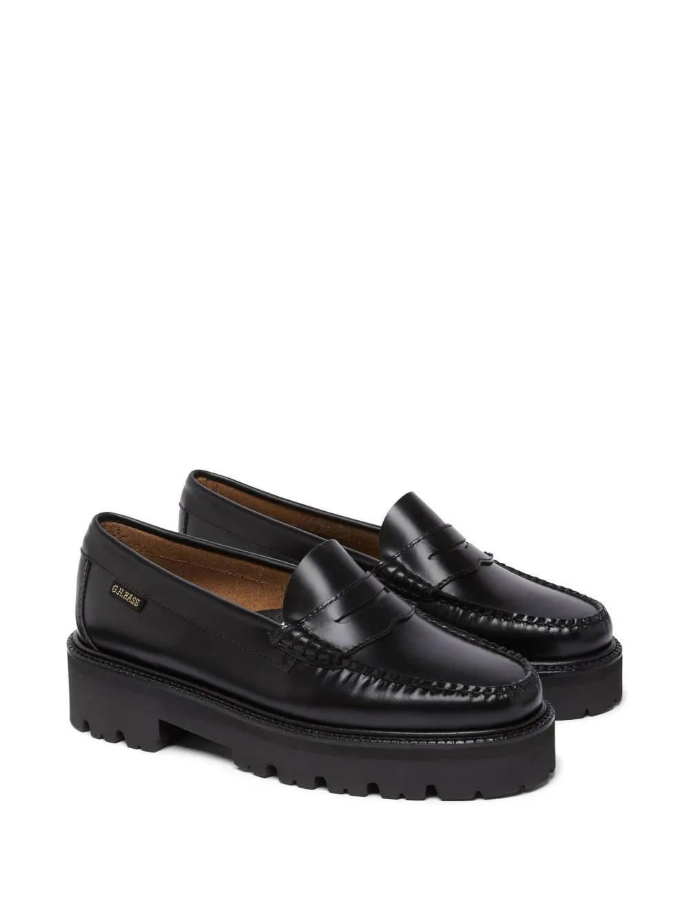 G.H.Bass Weejuns Super penny loafers met chunky zool Zwart