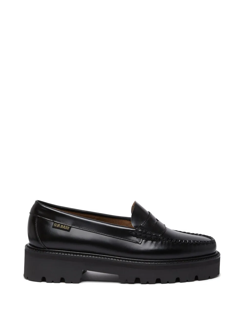 G.h.bass Weejuns Super Lug-sole Penny Loafers In Black
