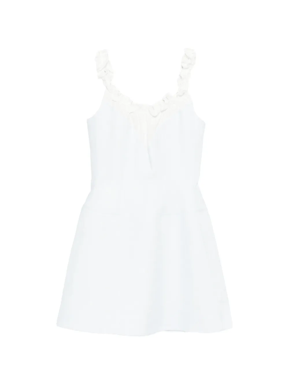 SHUSHU/TONG ruffled mini dress - Blu