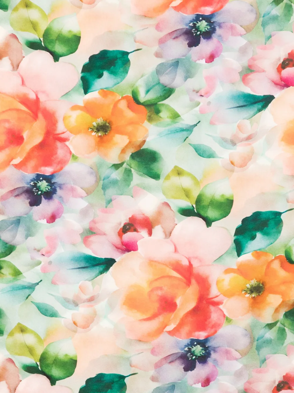  D'aniello Floral Print Scarf - Orange 