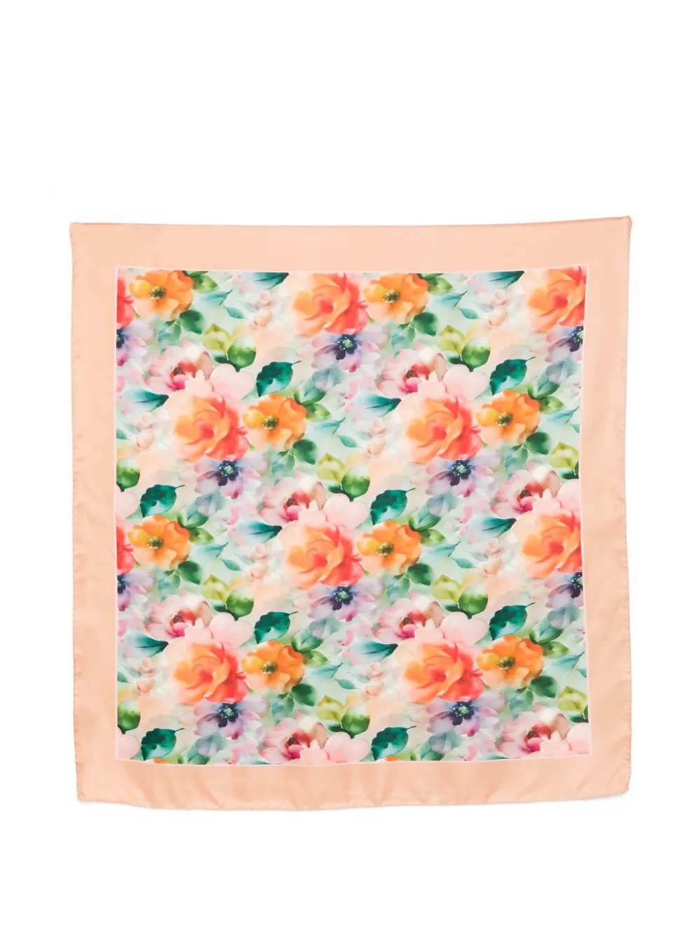 D'aniello floral print scarf - Arancione