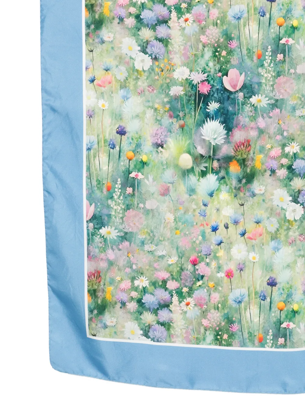  D'aniello Floral Print Scarf - Blue 