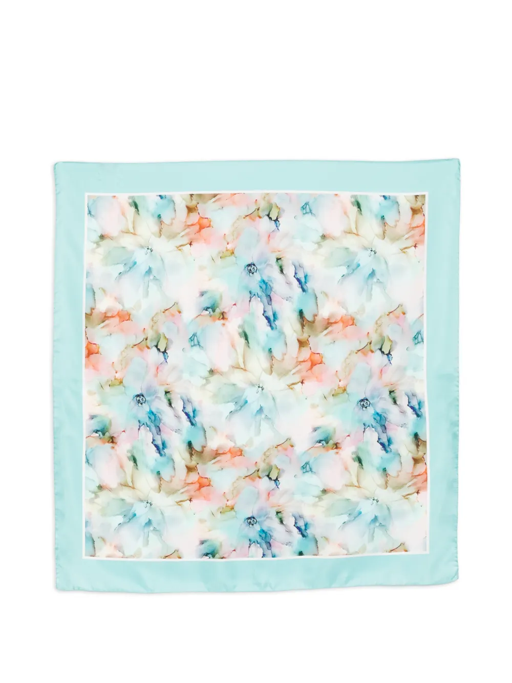 D'aniello floral oceano scarf - Blu