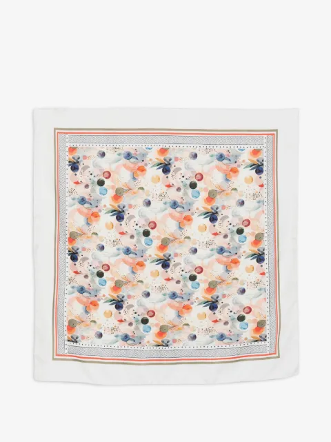 D'aniello patterned border scarf
