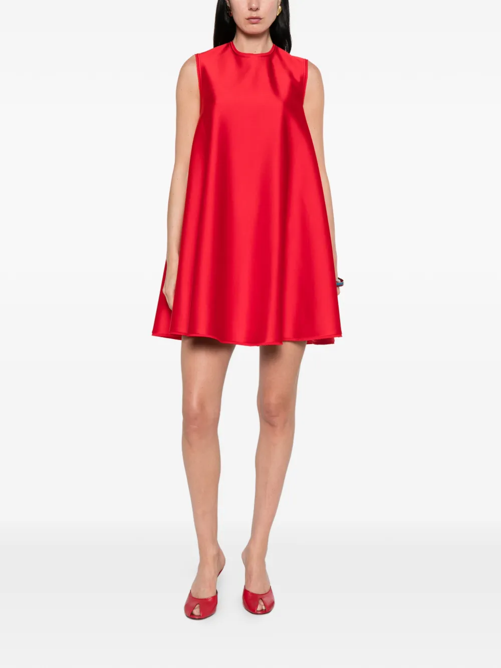 Stella McCartney Mouwloze jurk Rood