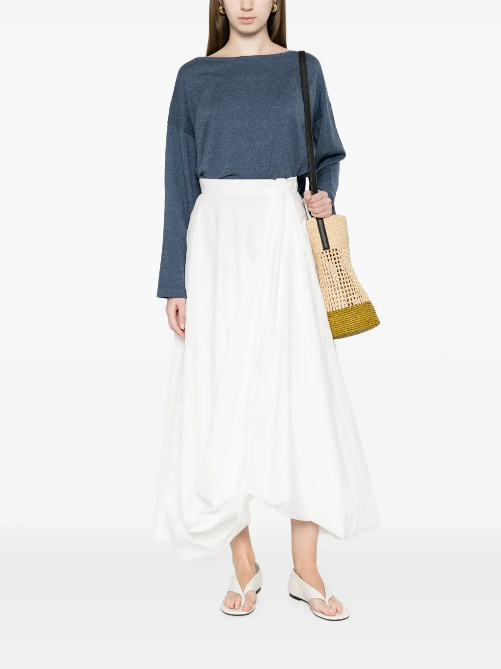  C.t.plage Boat-neck Sweater - Blue 