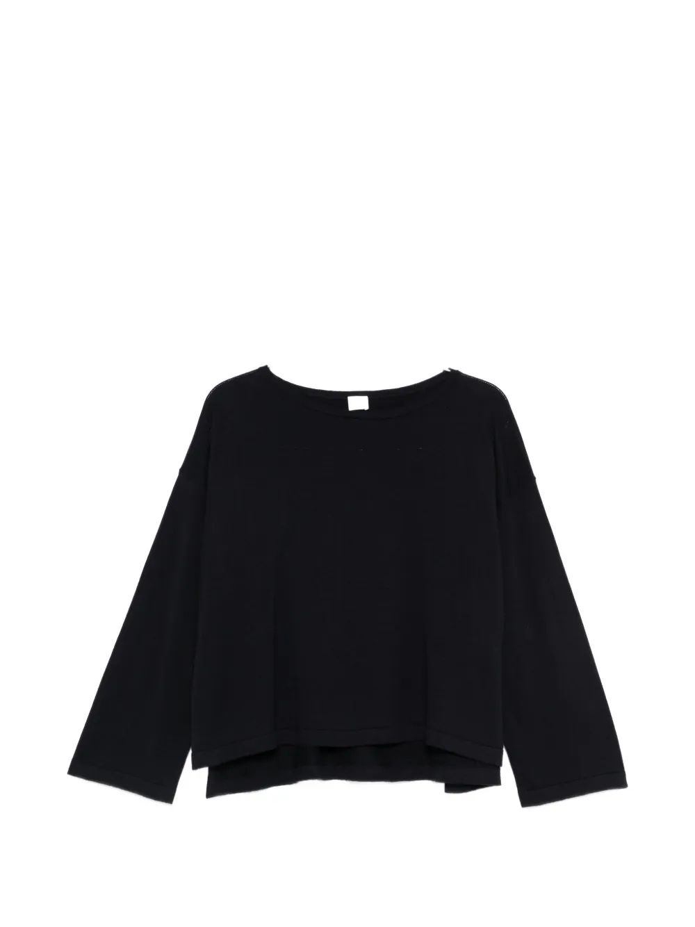 C.t.plage Boat-neck Sweater In Black