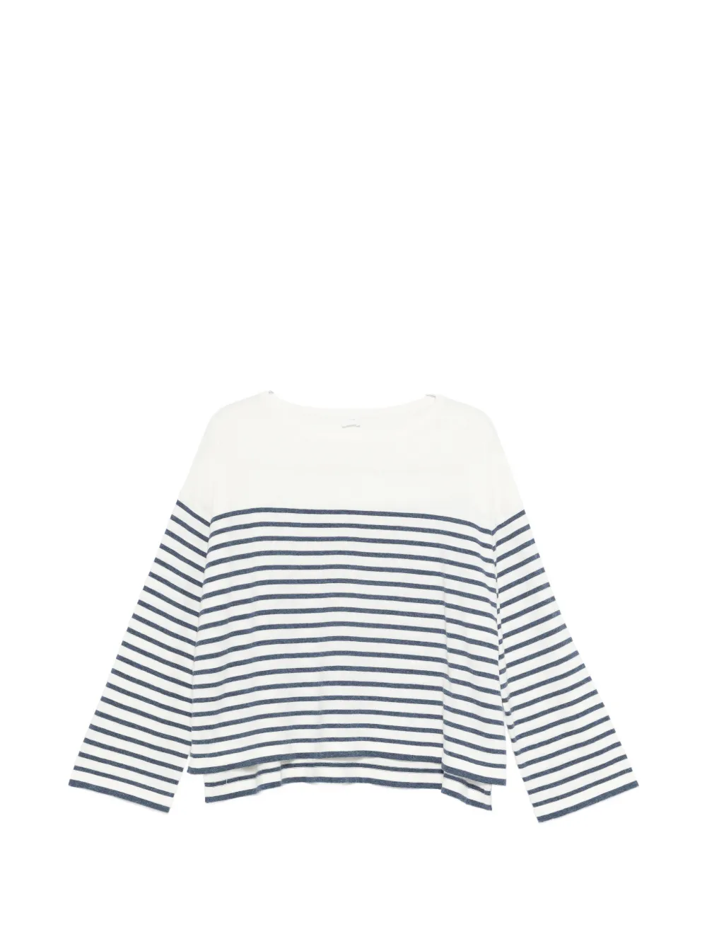 C.t.plage Striped Sweater In White