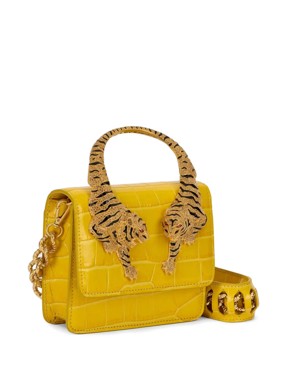 Roberto Cavalli Roar kleine schoudertas Groen