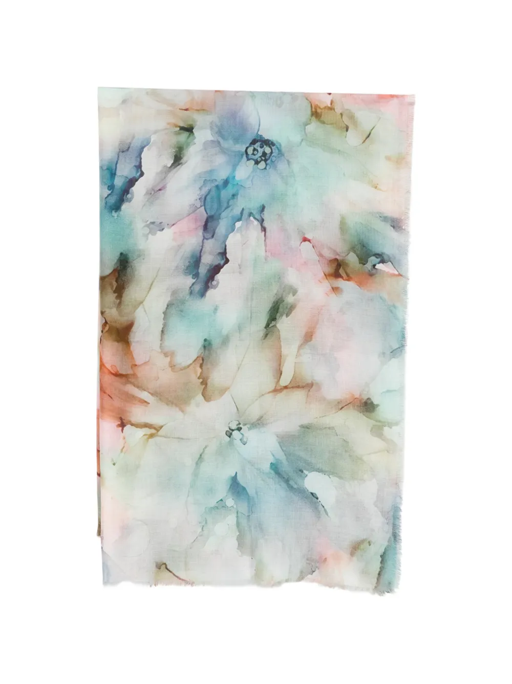 D'aniello floral scarf - Blu
