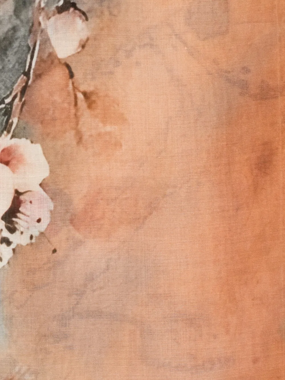  D'aniello Floral Print Scarf - Orange 