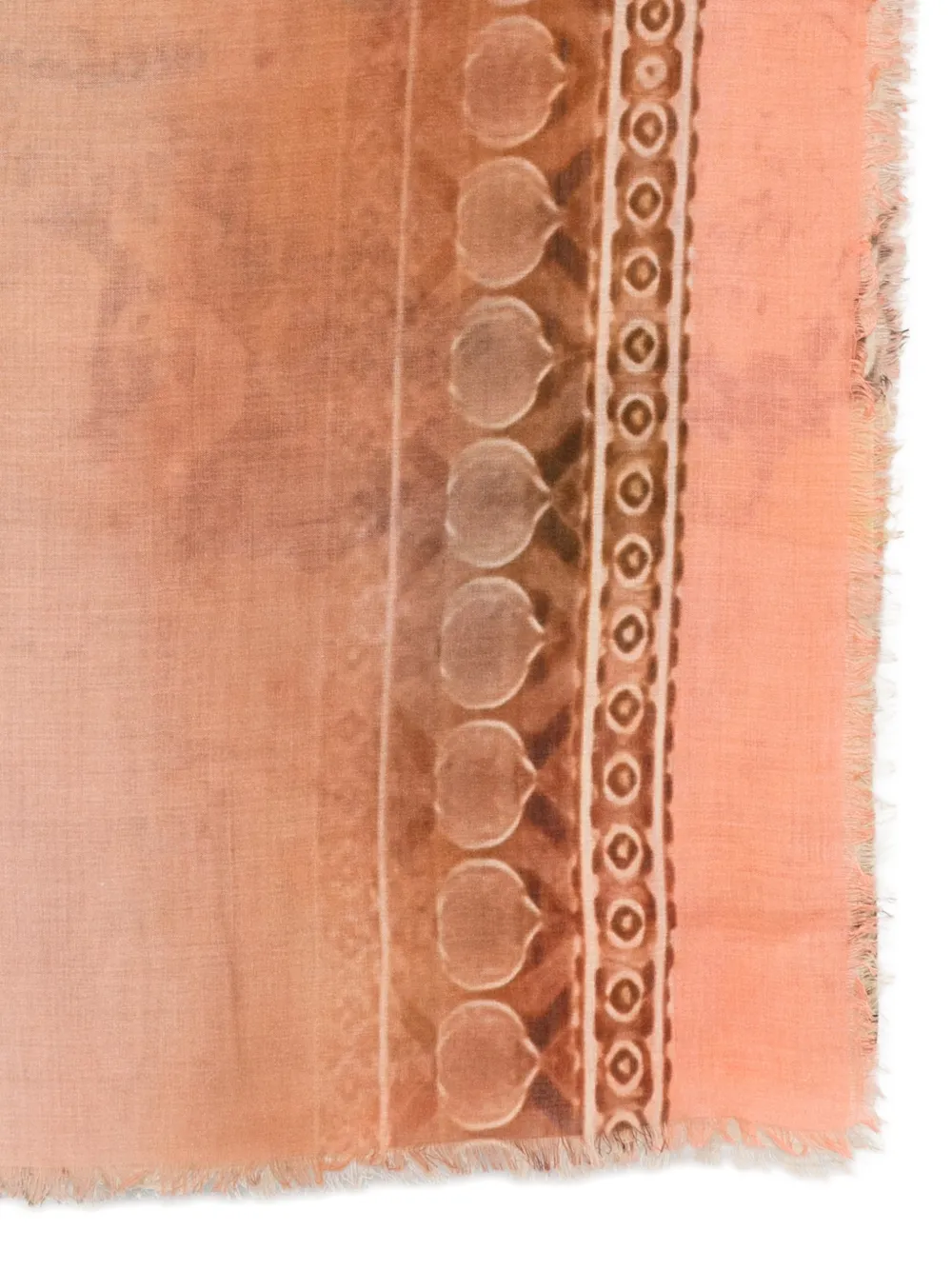  D'aniello Floral Print Scarf - Orange 