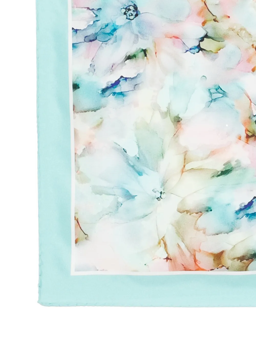  D'aniello Floral-print Scarf - Blue 