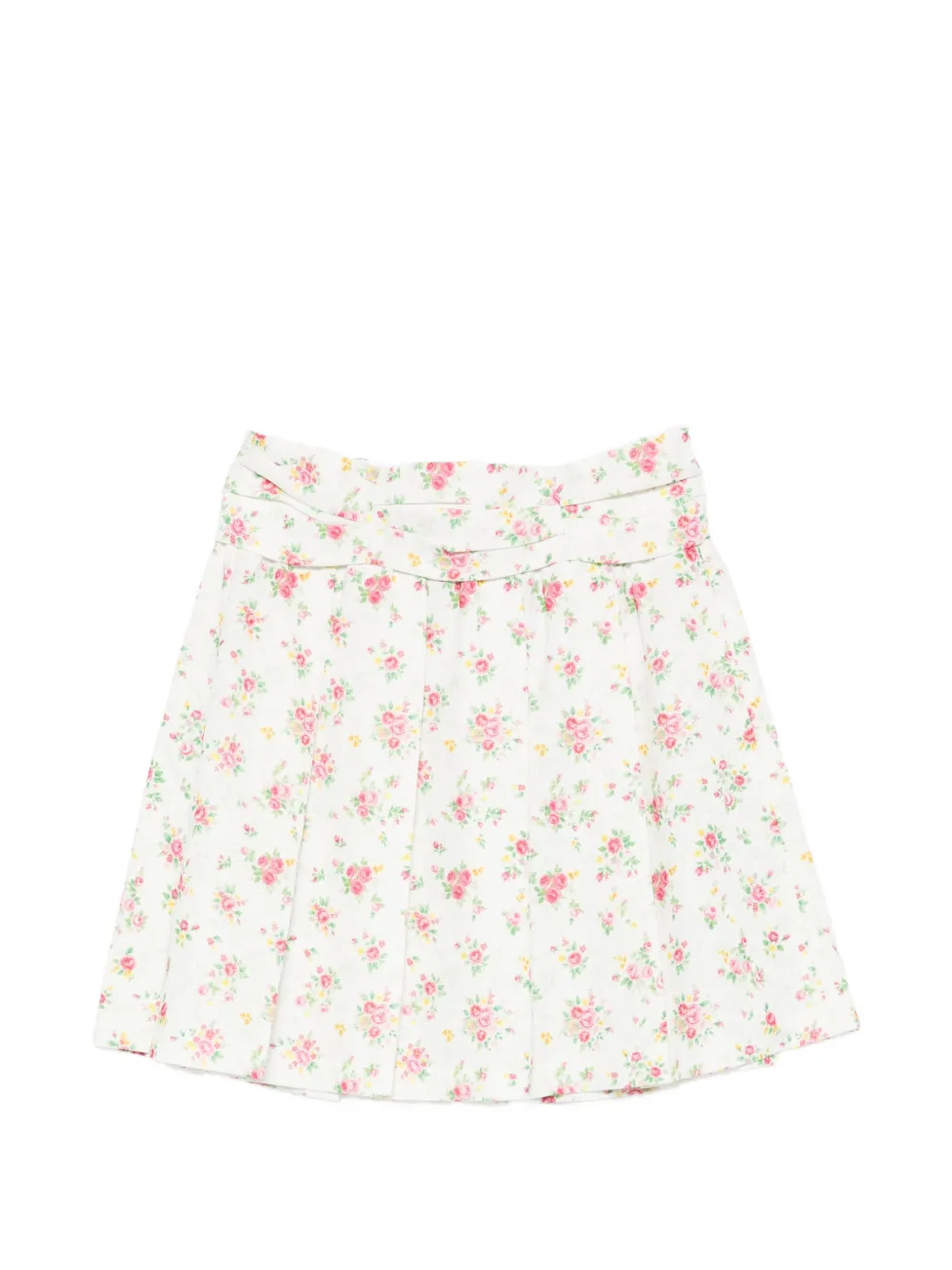 SHUSHU/TONG floral mini skirt - Bianco